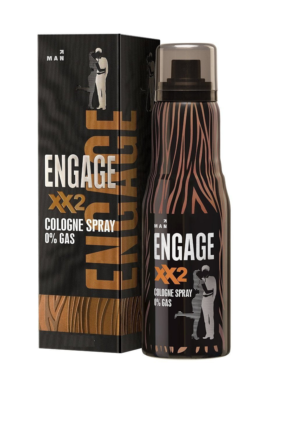 Engage XX2 Cologne No Gas Perfume For Men 135ml 4.5 Fl.oz. , Spicy And Citrus Fragrance Scent , Skin Friendly Perfume For Men Long Lasting