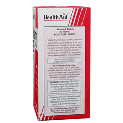 Healthaid Vitamin E Antioxidant, Brain, Eyes, Healthy Skin, Heart, Immunity | 30 Vegetarian Tablets , 50gm 0.1lbs
