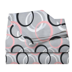 Cotton Bedsheet For King Size With 2 Pillow Cover (90 X 90 Inches) Light Grey | Long-Lasting & Luxuriously Soft | 210 Thread Count Bedsheet