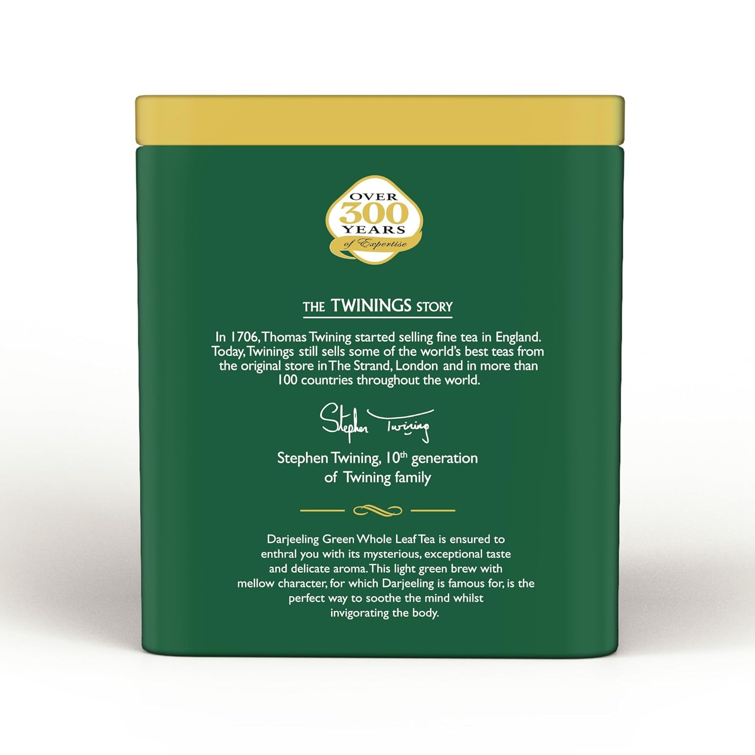 Twinings Darjeeling Whole Leaf Green Tea - 50gm, 1.7 Ounce | Delicate Flavor, Mystical & Enchanting - High Caffeine Loose Leaf Tea | Light Flavor Strength