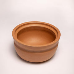 Exclusive Range Unglazed Clay Serving Bowl | Terracotta Bowls - Earthen Snack Bowl | Small Yogurt Pots - Mud Bowl, Red-Ochre (Gerua)