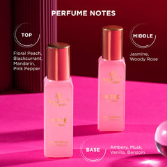 Bella Vita Luxury Rose Woman Eau De Parfum 20ml 0.68 Fl.oz. Perfect Gift For Wife | Long Lasting