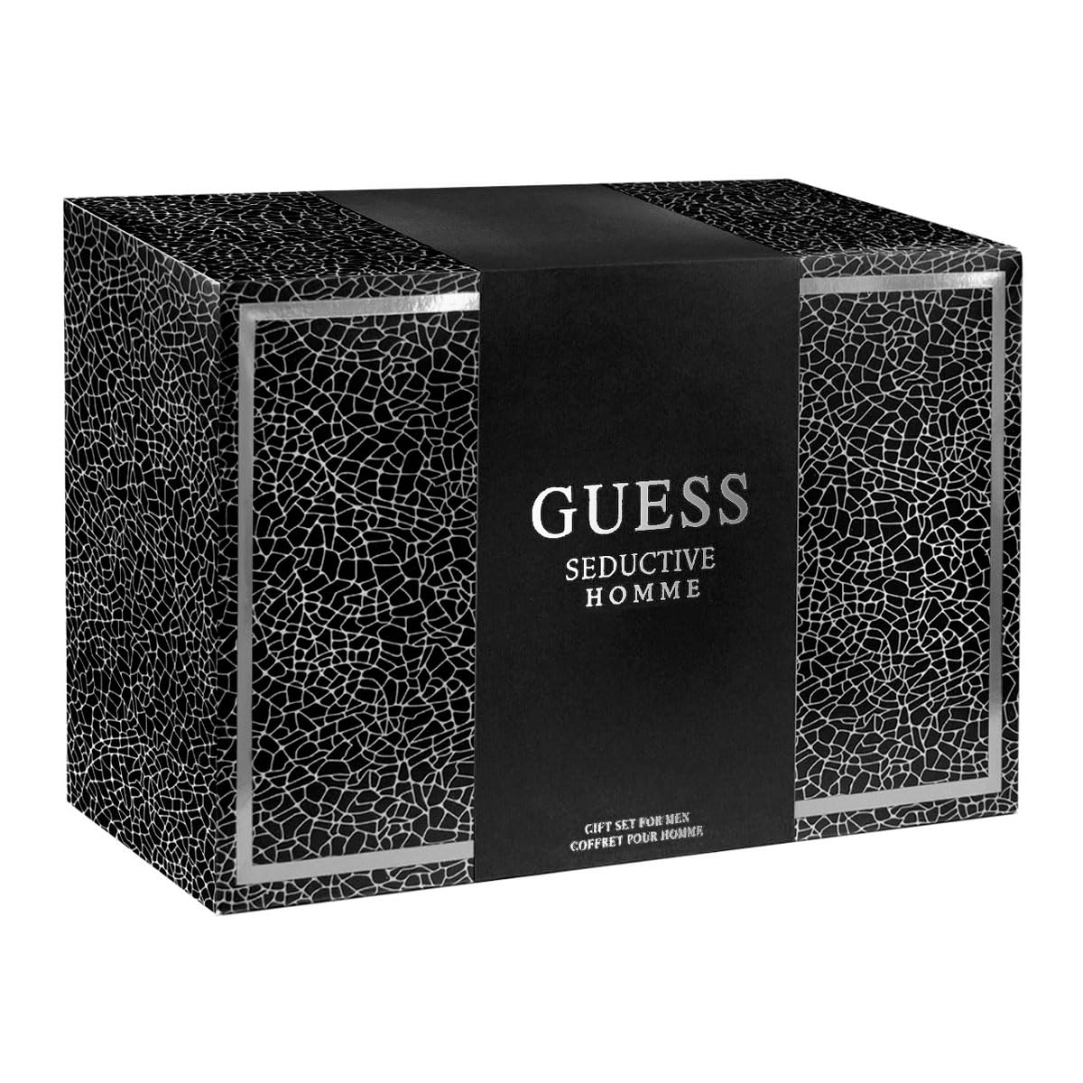 Guess Seductive Homme Men Gift Set EDT 3.4 Fl.oz. + Shower Gel 3.4 Fl.oz. + Body Spray 5.9 Oz. + Pouch