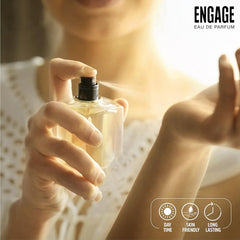 Engage Verona Eau De Parfum For Women , Long Lasting Perfume , Citrus & Fruity Fragrance , For Everyday Use , Gifts For Women , Free Tester With Pack