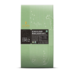 Luxmi Estates English Breakfast Black Tea Blend - 50gm, 1.7 Ounce, 25 Tea Bags | USDA Organic Certified Tea - Darjeeling & Assam Tea | Smooth, Flavorful, Robust, Caffeinated Black Tea