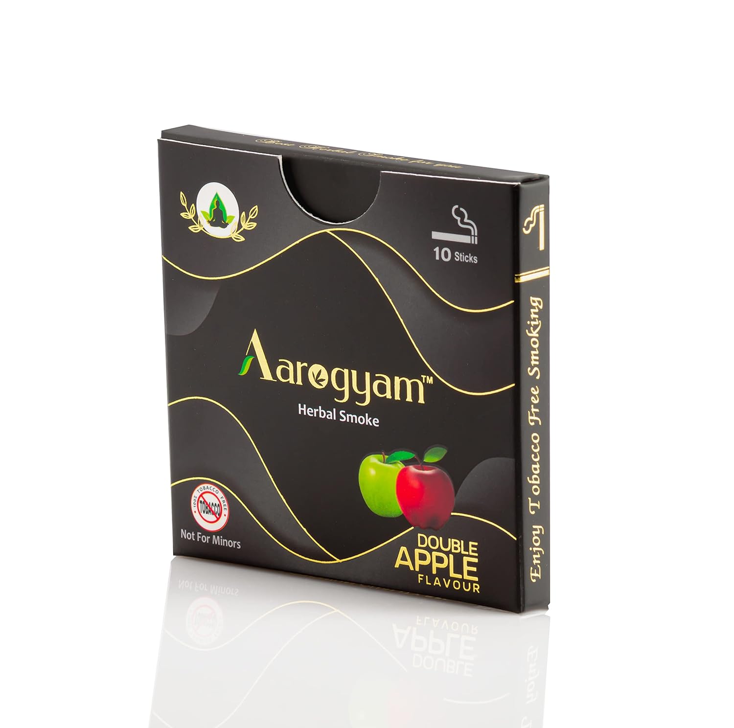 Double Apple Flavour Cigarette For Relieve Stress & Mood Enhance - 10 Sticks In Each Packet | No Bad Smell, Non Addictive, No Harmful - Tobacco & Nicotine Free