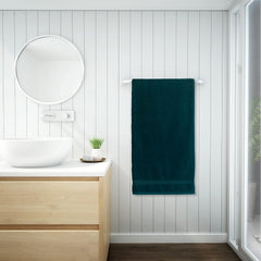 Welspun 100% Cotton Bath Towel 500 Gsm | Anti Bacterial Bright Colours High Absorbency Cotton Bath Towels (Teal)