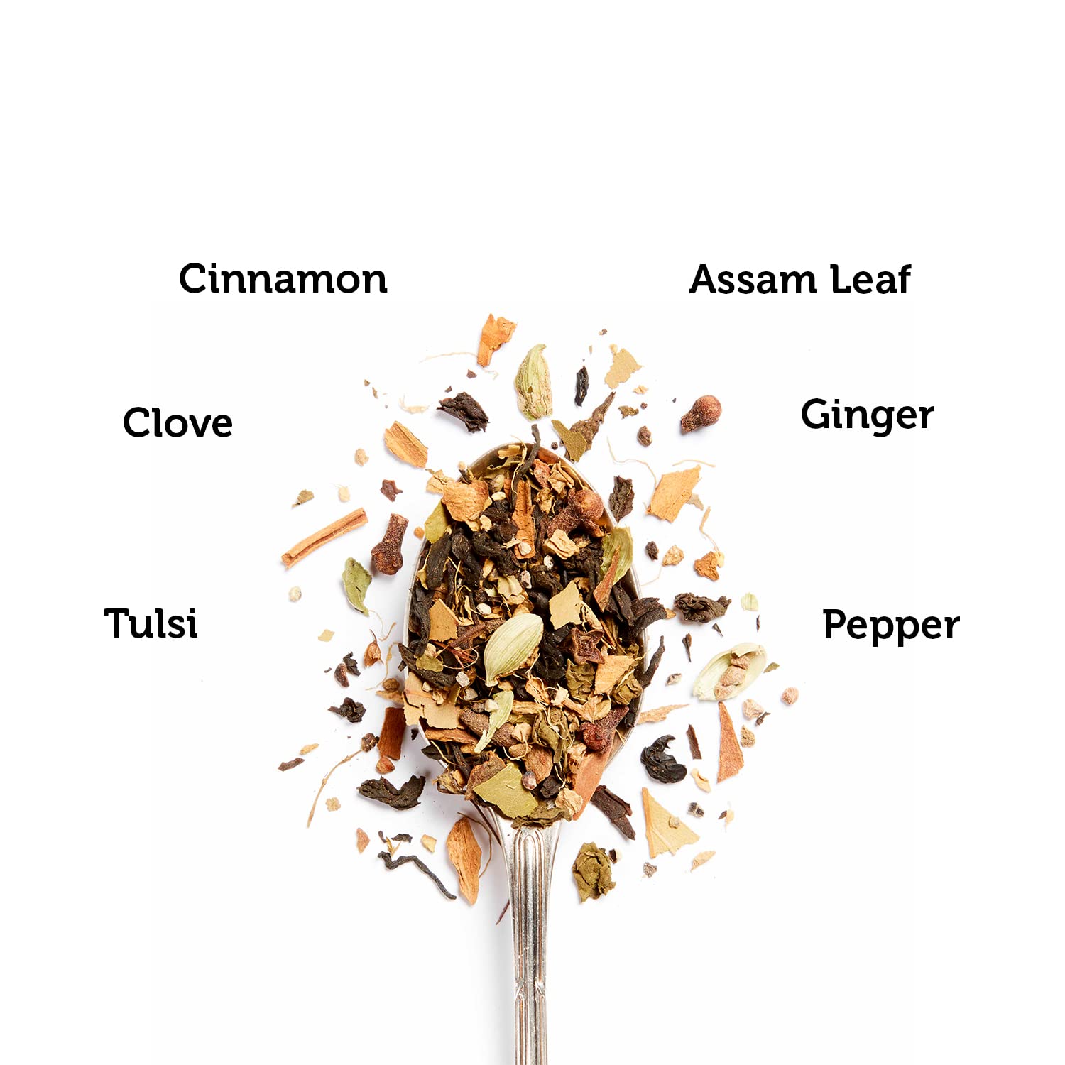 Tea Culture Of The World Classic Masala Chai - 16 Pyramid Tea Bags | Enriched With Assam Black Tea Leaf, Cinnamon, Clove, Pepper, Ginger, Tulsi - Low Caffeine Morning Tea