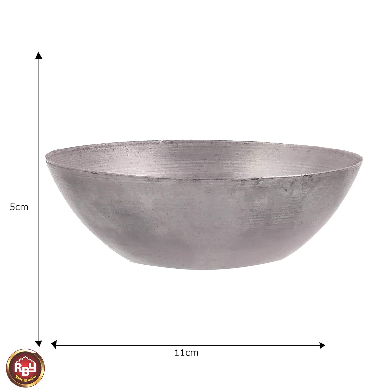 Multipurpose Pure Black Iron Bowl | Iron Katora, Shani Katora, Pooja Bowl 5 X 11 Cm