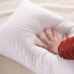 Hotel Quality Sleeping Fiber Pillow, White Color - 16 X 24 Inch | Bed Pillow, Rectangular Shape, Washable, Soft Pillow - Set Of 2