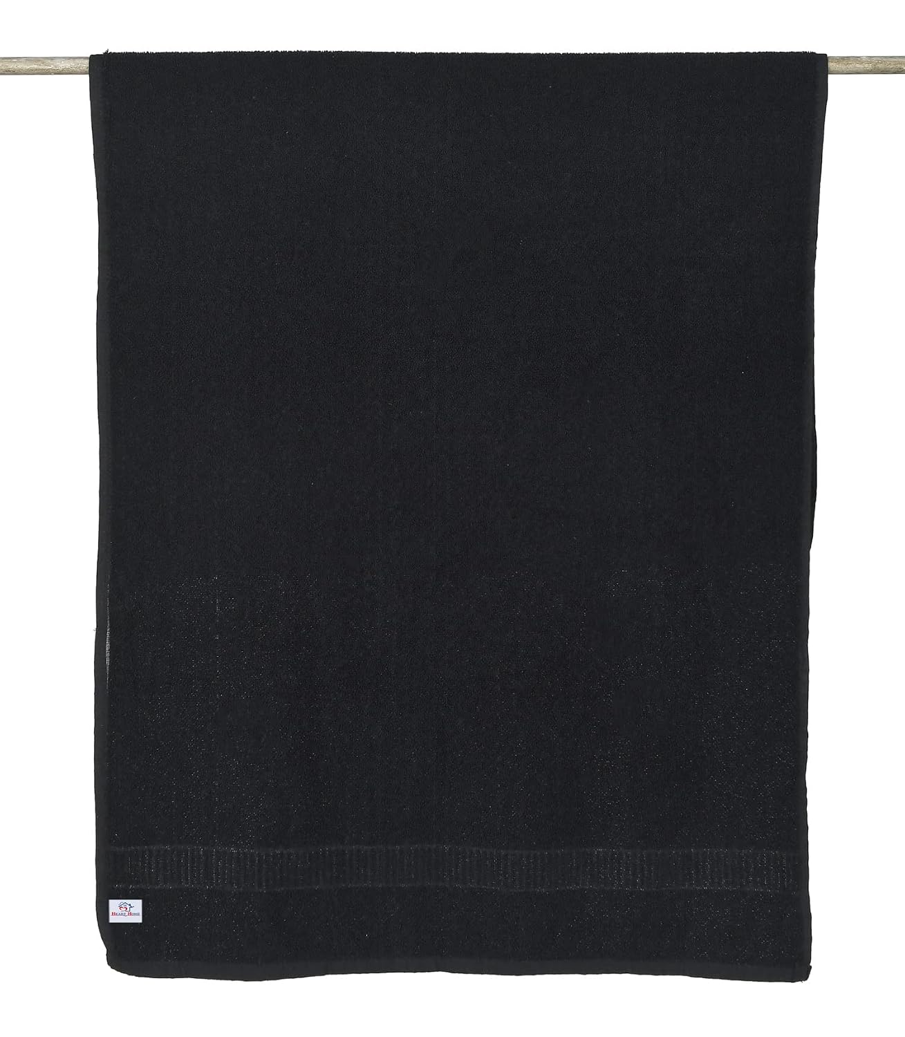 Kuber Industries Premium Bath Towel 500 Gsm | Super Soft, Fluffy & Absorbent Cotton Bath Towel Perfect For Daily Use (Black)