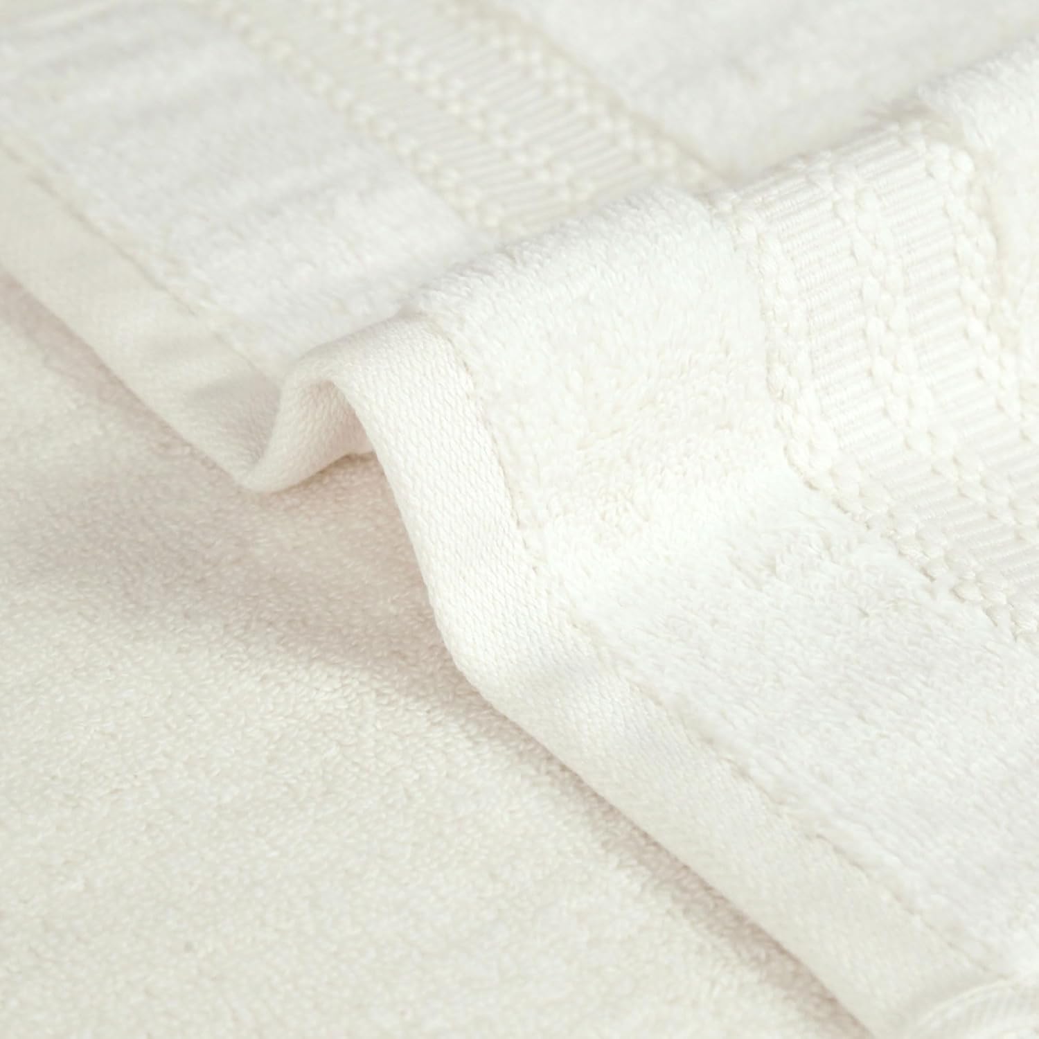 Mytrident Face Towels 600 Gsm | Nectar Soft Collection Wash Towel For Men & Women Face Towels - Cashmere Ivory (3 Pcs)