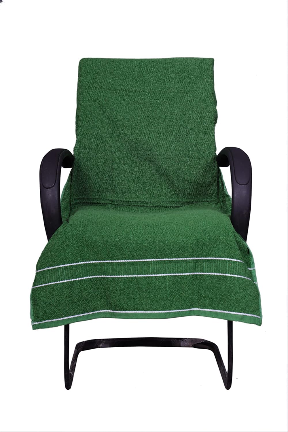 Vvip Home 100% Cotton Luxary Office Chair Towel 550 Gsm (Green)