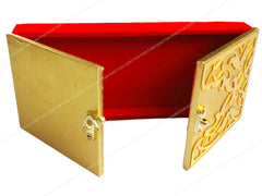 Decorative & Attractive Box Cash Box, Shagun Box, Jewellery Box, Money Box Envelop Wedding, Gift Box, Bangel Box Pack Of 1PC, Golden Front