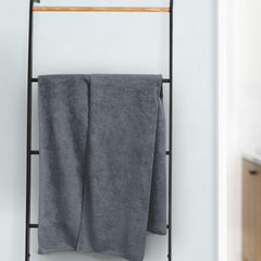 Sassoon Venir Microfiber Bath Towel 350 Gsm | Ultra Soft Material, Towel Medium Size For Women (Stormdust)