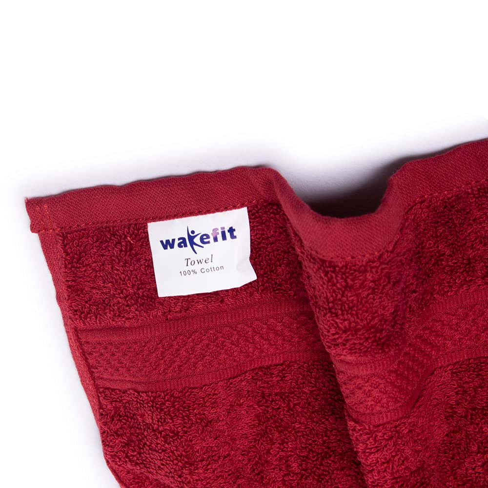 Wakefit Face Towel 500 Gsm | Gym Towel For Men Workout Towel Set Face Towel For Women | Set Of 6 (Chilli Pepper & Navy Blue)