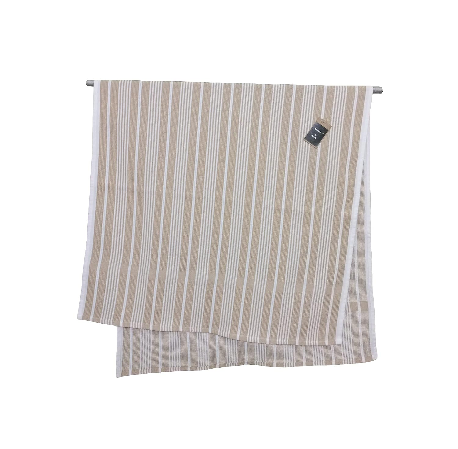 Padhumam Cotton Bath Towels 900 Gsm (Brown & Beige) - Pack Of 2