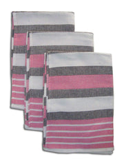 Athom Trendz Living Cotton Bath Towel 600 Gsm | Lightweight, Soft & Absorbent, Quick-Drying, Skin-Friendly, Luxury Quality, Durable Towel - Pack Of 3 (Multicolor)