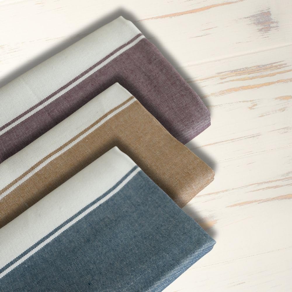 Aero Weav Ultra Lightweight Bamboo Bath Towel 600gsm | Compact, Portable & Less Than Skin-Friendly & Eco-Friendly Travel Towel (Royal Maroon, Terracotta & Denim Blue)- Pack Of 4