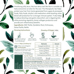 SOL Jolly Jecur Liver Detox Tea - 75gm, 2.6 Ounce | Infused With Dandelion Root, Milk Thistle & Nettle - Cleanses Liver & Enhances Kidney Function | Caffeine Free, No Additives
