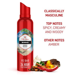 Old Spice Nomad & Krakengard No Gas Deodorant Body Spray Perfume 140ml Each 4.7 Fl.oz.