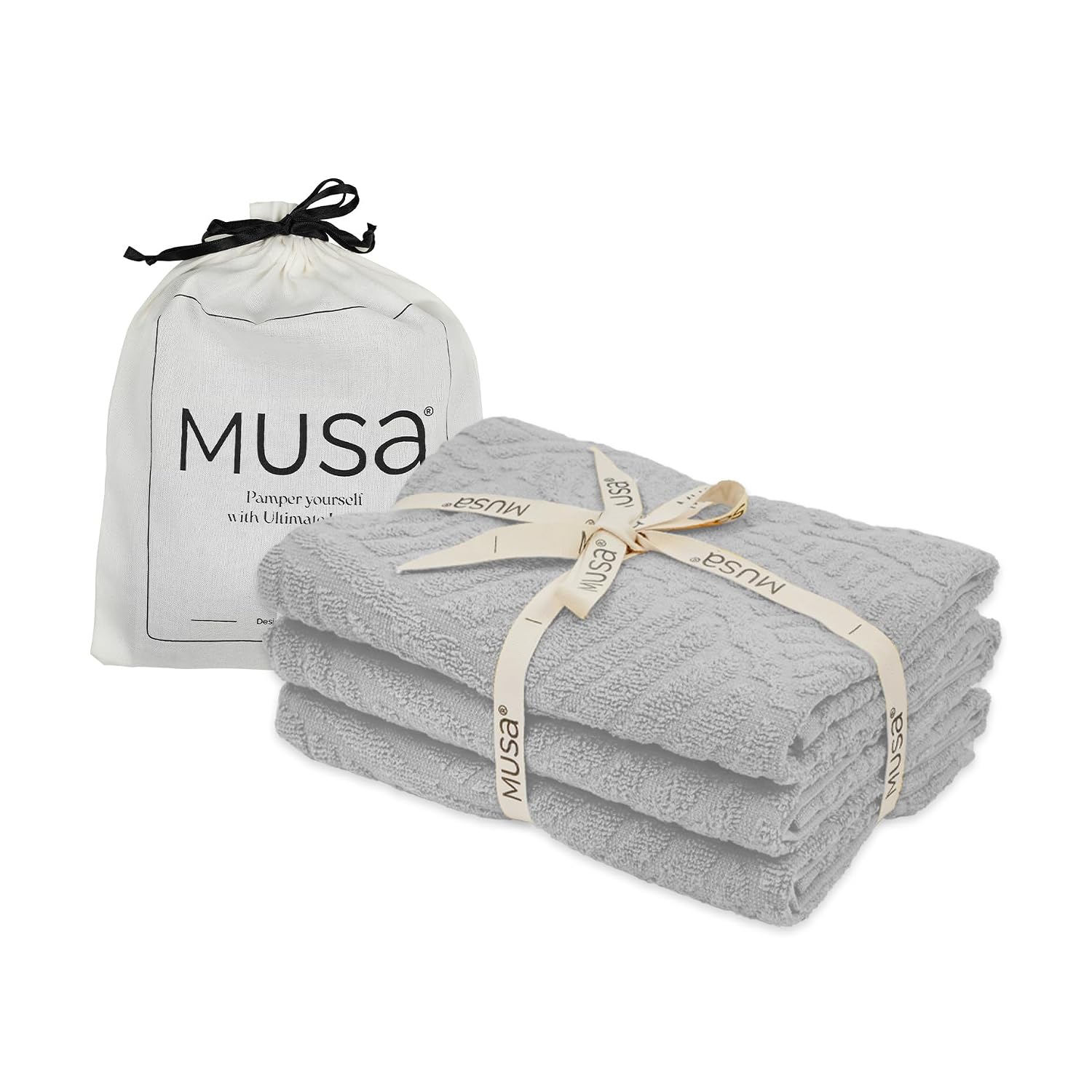 Musa Banana Hand Towels 400 Gsm | Terry Hand Towel For Wash Basin Kitchen Gym Towel For Men (Shadow Grey) -Set Of 3