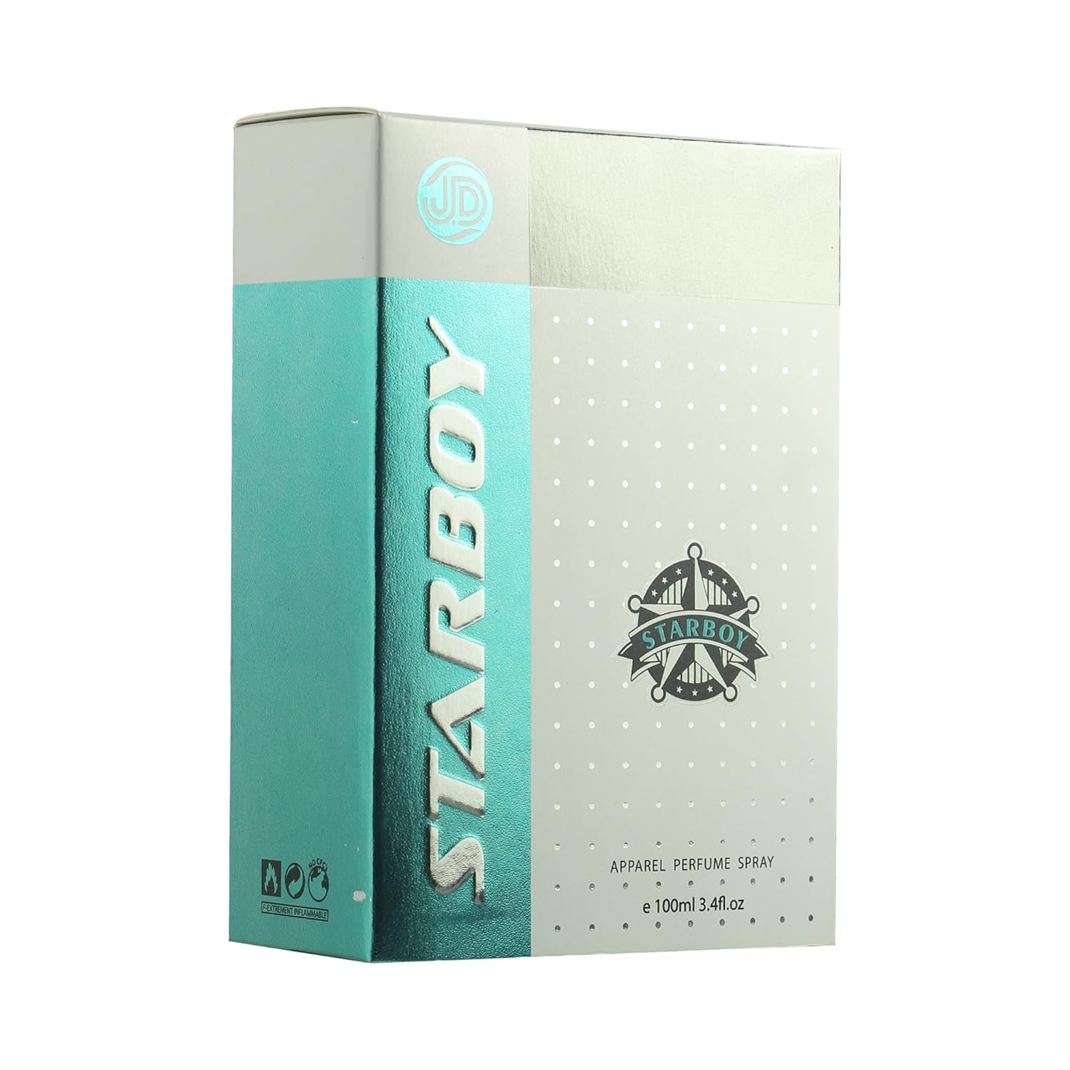 JD International Star Boy White Apparel Unisex Perfume With Long Lasting Fragrance - 100ml, 3.4 Fl.oz | Perfume For Men & Women