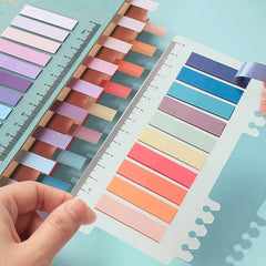Sticky Tabs 200pcs Page Markers, Sticky Book Tabs, Book Markers, Pastel Marker Set - Orange