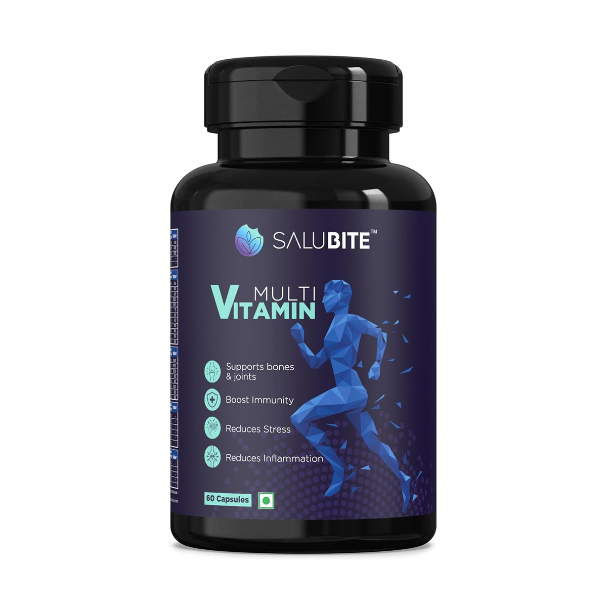Salubite Multivitamin For Men - Comprehensive Health Support | 60 Capsules , 100gm 0.2lbs