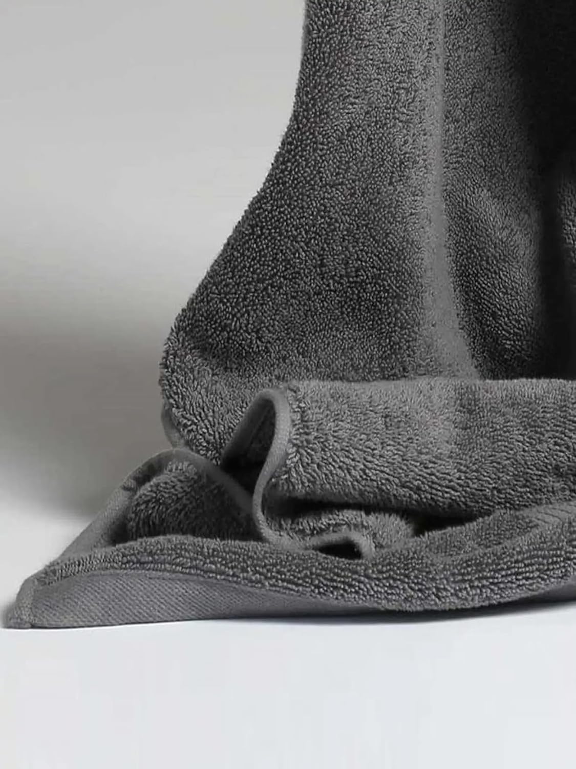 100% Cotton Large Size Bath Towel 500 Gsm | Soft & Absorbent Quick Dry & Durable Bath Towel (Dark Grey)