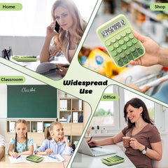 Upiho Green Calculator, Basic Office Calculator, Desktop Calculator 12 Digit With Large LCD Display For Office Supplies With Sensitive Button