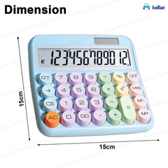 Funblast Calculator 12 Digit Extra Large 5-inch Lcd Display, Big Buttons Easy To Press Use As Office, School & Home Calculators Desktop, 15° Tilt Screen For Kids Calculator
