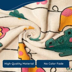 Rangoli 100% Cotton Baby Bath Towel 300 Gsm | Super Soft & Highly Absorbent, Anti-Bacterial, Multipurpose Towels (Light Beige) - Pack Of 1