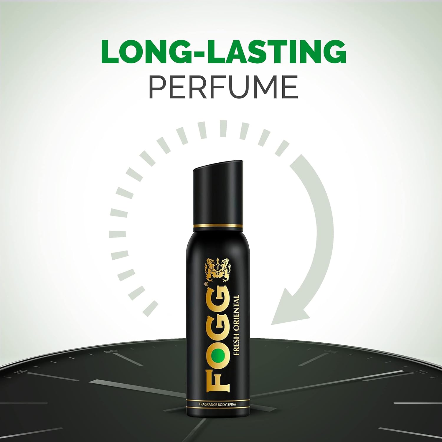 Fogg Fresh Oriental Premium No Gas Deodorant For Men Long-lasting Perfume Body Spray 120 Ml 4 Fl.oz. Each Pack Of 2