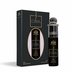 St. John Cobra 16ml 0.5 Fl.oz. Attar Roll On Pack Of 2 | Perfect Gift For Men & Women | Long Lasting