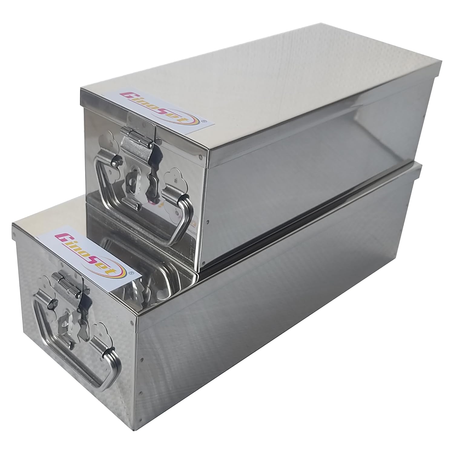 Stainless Steel Locker Boxes Jewellery Boxes Cash Peti Set Of 2 Size - 8 Inch, 10 Inch, Special Feature - Waterproof