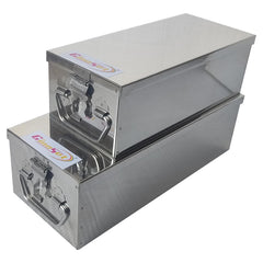 Stainless Steel Locker Boxes Jewellery Boxes Cash Peti Set Of 2 Size - 8 Inch, 10 Inch, Special Feature - Waterproof