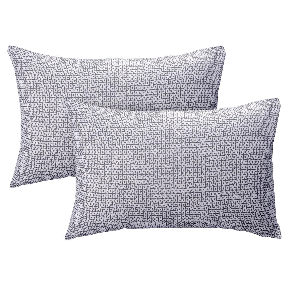 Super King Size Bedsheets 108 X 108 Inches With 2 Pillow Covers, Light Coral & Grey | Premium Super Soft Super Cotton Bedsheet