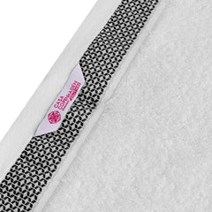 Casa Copenhagen Egyptian Cotton Waffle Large Size Bath Towel 500 Gsm (White)