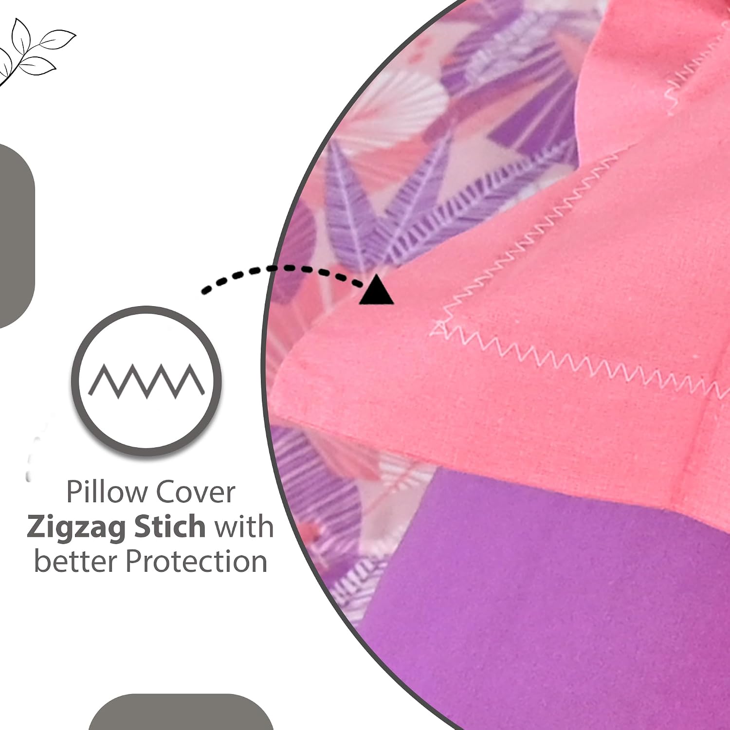 Cotton Double Bedsheet With 2 Pillow Covers - 87 X 100 Inches, Purple & Pink | Smooth & Comfortable For Daily Use - All Weather Coziness & Bedroom Style