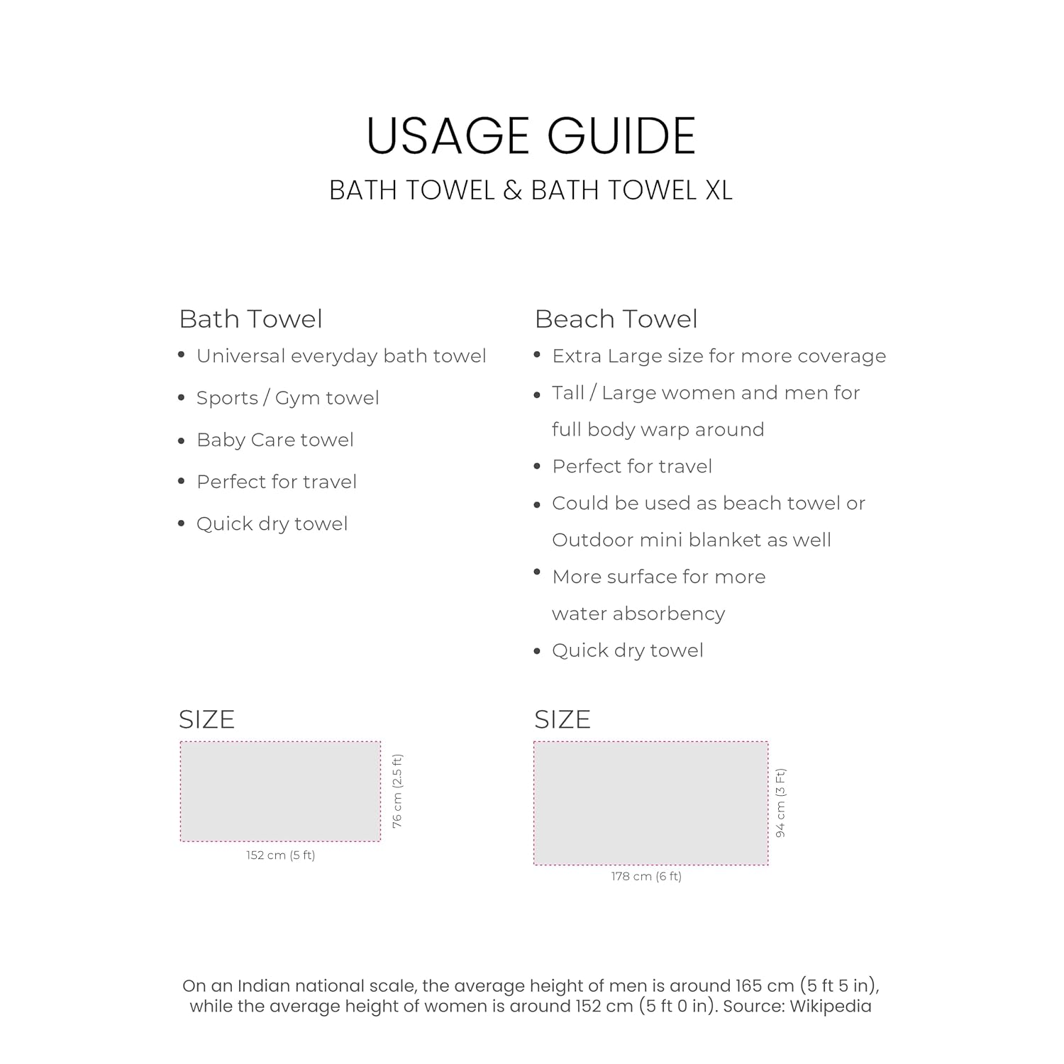 Haber Premium Basic Large Size 100% Cotton Towel 300 Gsm | Soft, Absorbent & Comfortable Quick Dry Bath Towels - Beige (1 Pcs)