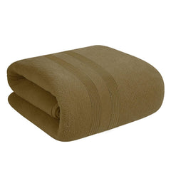 House Of Terry 100% Cotton Bath Towel 450 Gsm | Quick Dry, Fade-Resistant, Soft, Lightweight & Absorbent For Men & Women Large Size Towel (Brown)