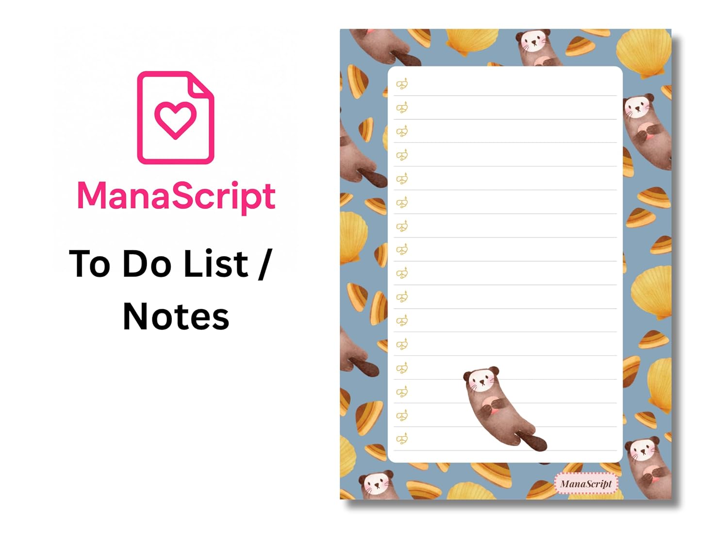 A5 Notes/To Do List Notepad, Beautiful Checklist Pad, Tear-Off Sheets (Seal) Pack Of 1