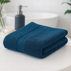 Premium 100% Combed Cotton Hand Towels 400 Gsm | Ultra Soft, Quick Dry & Highly Absorbent, For Home, Gym & Travel Hand Towel (Dark Teal) - Pack Of 2