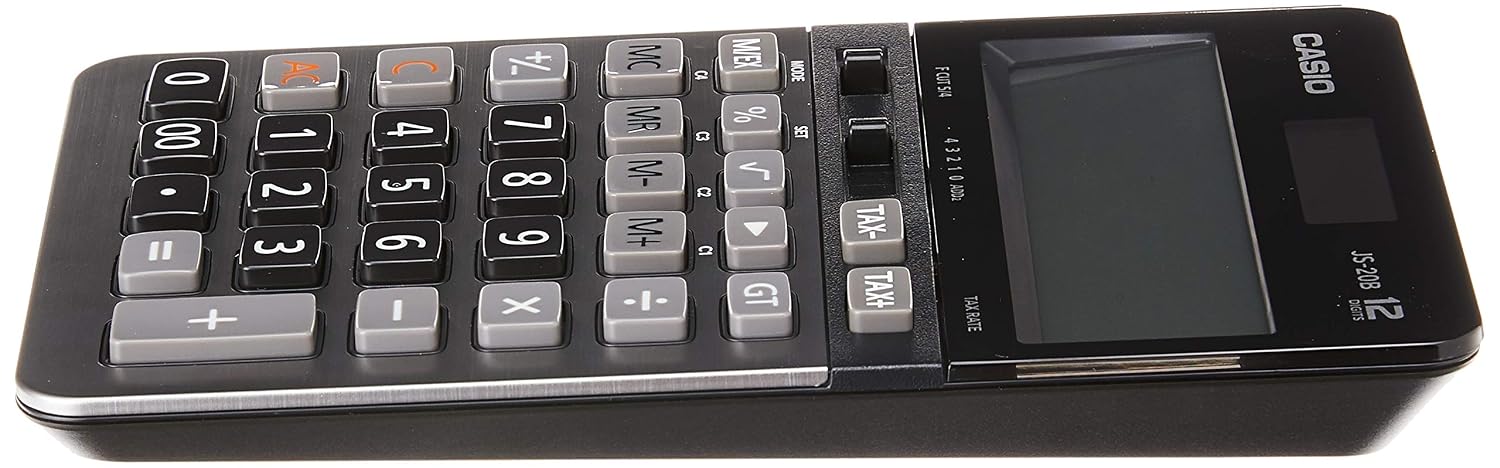 Casio JS-20B Heavy Duty Desktop Calculator | 12 Digit Display