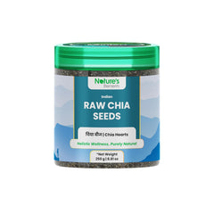 Natures Elements Raw Chia Seeds 100% Pure & Raw Seeds For Eating Vegan Healthy Super Foods Snacks Seeds For Weight Management Rich In Calcium, Protein & Fiber, Omega 3 & Antioxidant | 250gm 0.5lbs