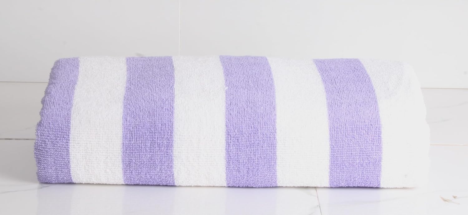 Sharan Elegance Dry Ultra Soft Pure Cotton 500 Gsm Jumbo Size Terry Towel - Set Of 4 (Lavender)