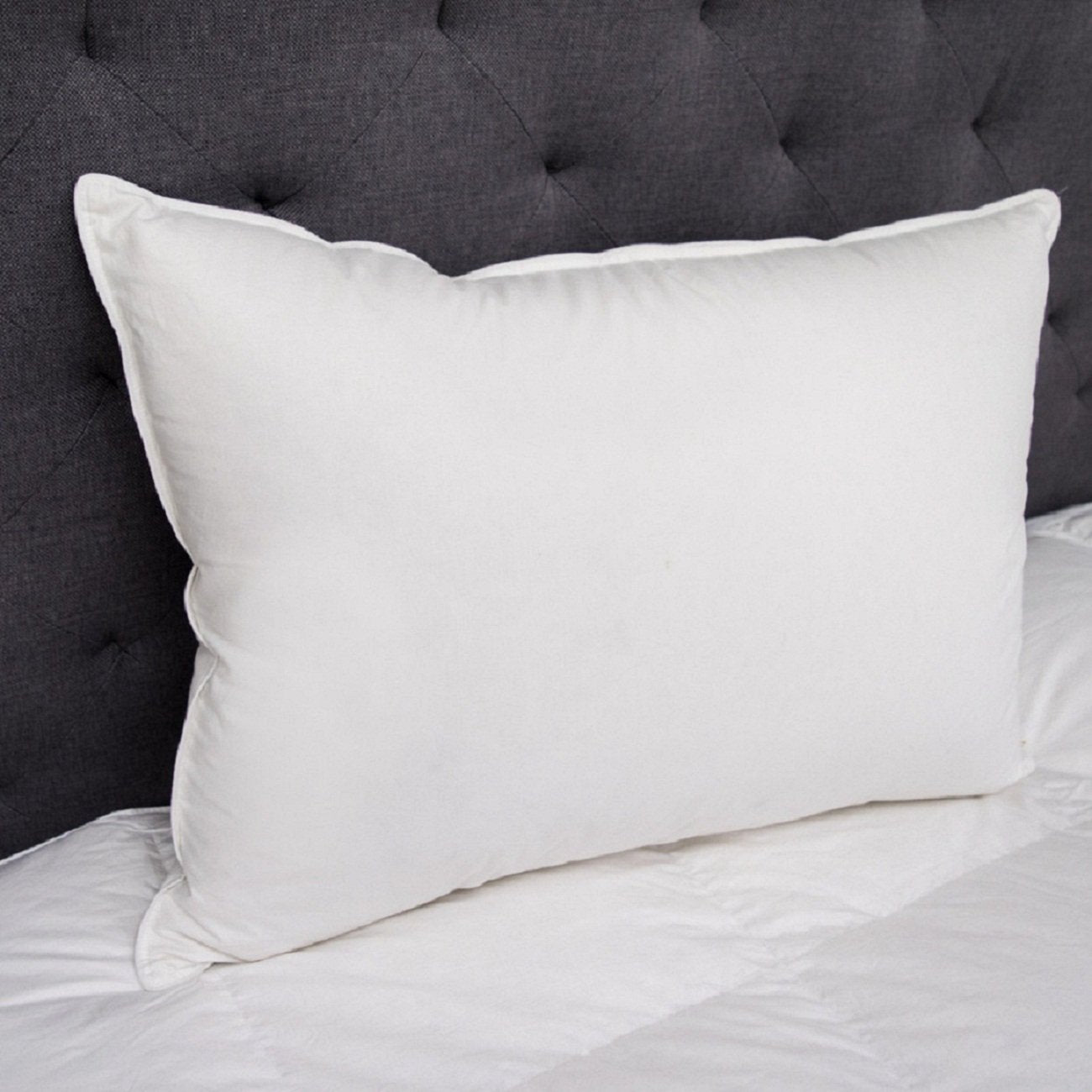 Ultra Soft Microfiber Pillow, Sleeping Pillow, Soft Pillow, White Color, Standard Size, Bed Pillow | For Back, Side, Stomach Sleepers, Washable, Soft Pillow - Set Of 2
