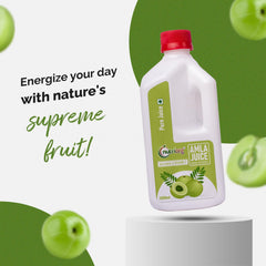 Nutriorg Amla Juice Organic Amla Juice For Hair & Skin, Rich In Vitamin C, Cold - Pressed Indian Gooseberry Juice, Detox, Weight Loss & Immunity Boosting | 1 Litre 2.2lbs Each Pack Of 2