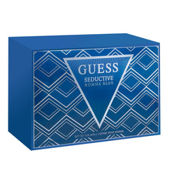 Guess Seductive Homme Blue Men Gift Set EDT 3.4fl.oz. + Shower Gel 3.4fl.oz.  + Body Spray 5.9 Oz.+ Pouch